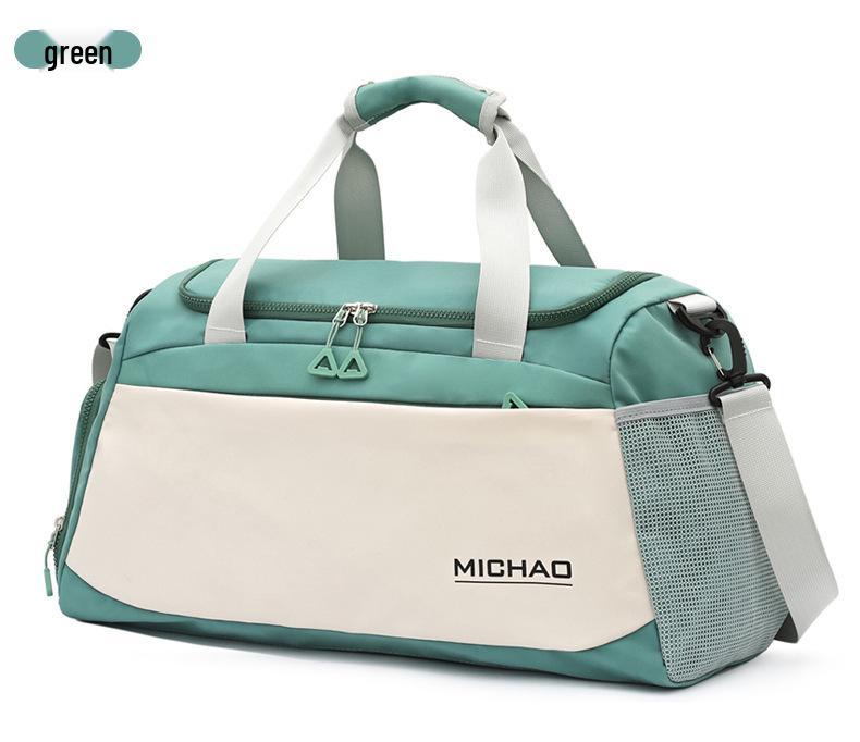 Water-Repellent Travel Bag with Wet/Dry Separation & Shoe Compartment for Sports, Fitness, Business, and Short Trips