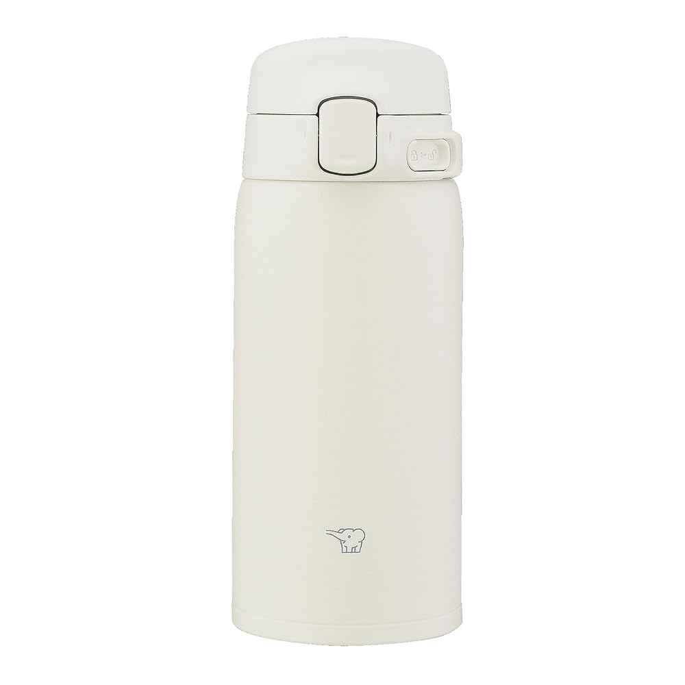 ZOJIRUSHI ספל תרמי 360 מ"ל ללא תפרים, בטוח לשטיפה במדיח כלים, קל וקומפקטי, לבן קוקון