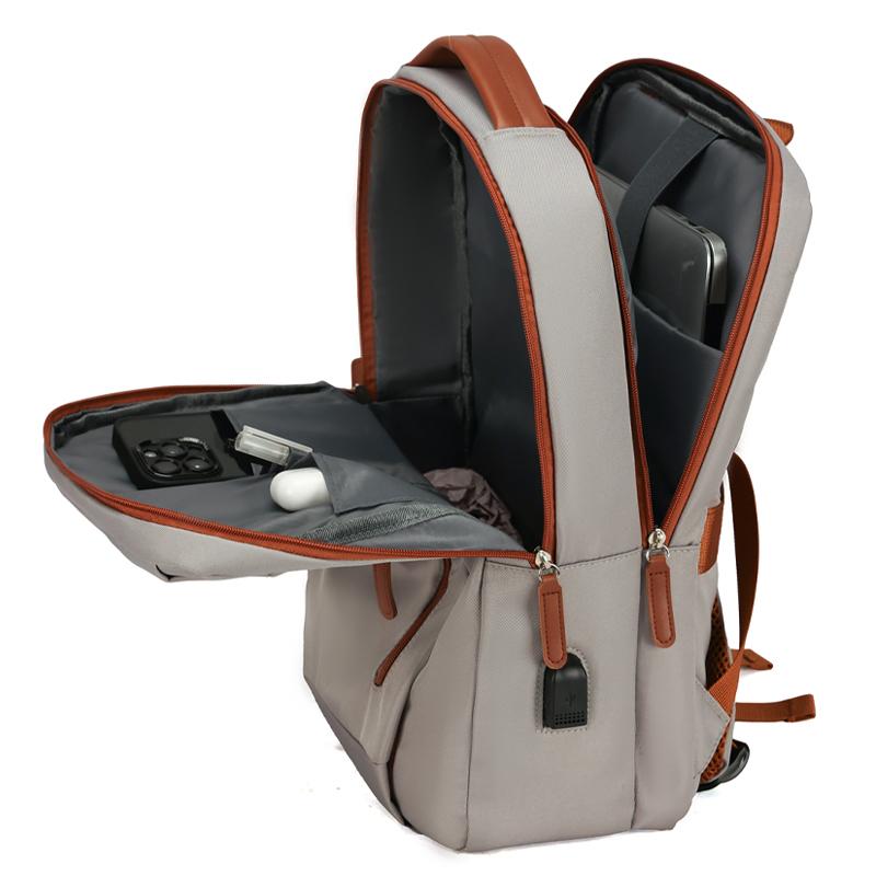 Unisex Large Capacity Laptop Backpack – Waterproof Nylon Travel School Bag for Students & Commuters