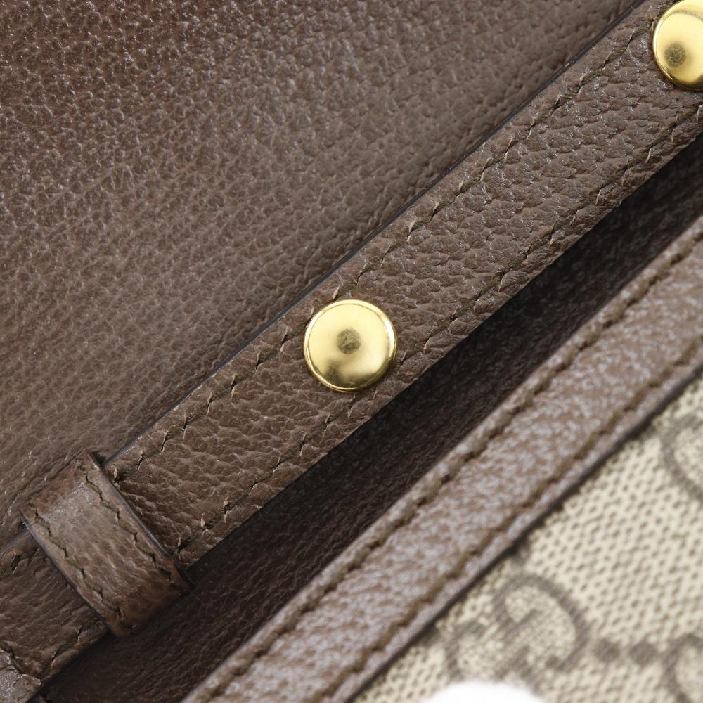 GUCCI Ofidia Shoulder Bag 696180 Sherry line Mini ChainShoulder Brown GG Supreme Canvas Women Used