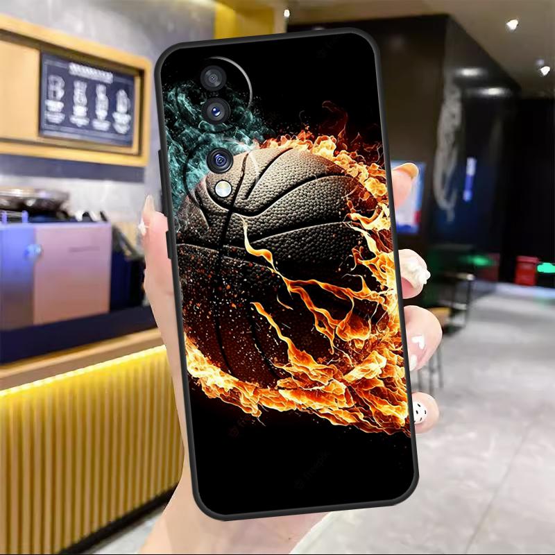 Basketball On Fire Case For Honor X7a X8a X9a X6a X8 X9 X6 X7 10 50 90 70 Lite 8X 9X Magic 4 Lite 5 Pro Cover