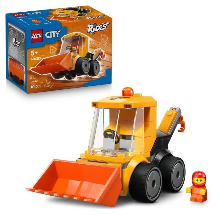 LEGO City 60483 Véhicules - La Chargeuse de Chantier - Jeu Créatif 5 ans - Idée de Cadeau
