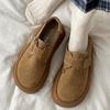 Fashion Fashionable Versatile Women Platform Thick Shoes 2025 Autumn Winter Female Casual Flat Shoes Round Toe Shallow Mouth Women Shoes