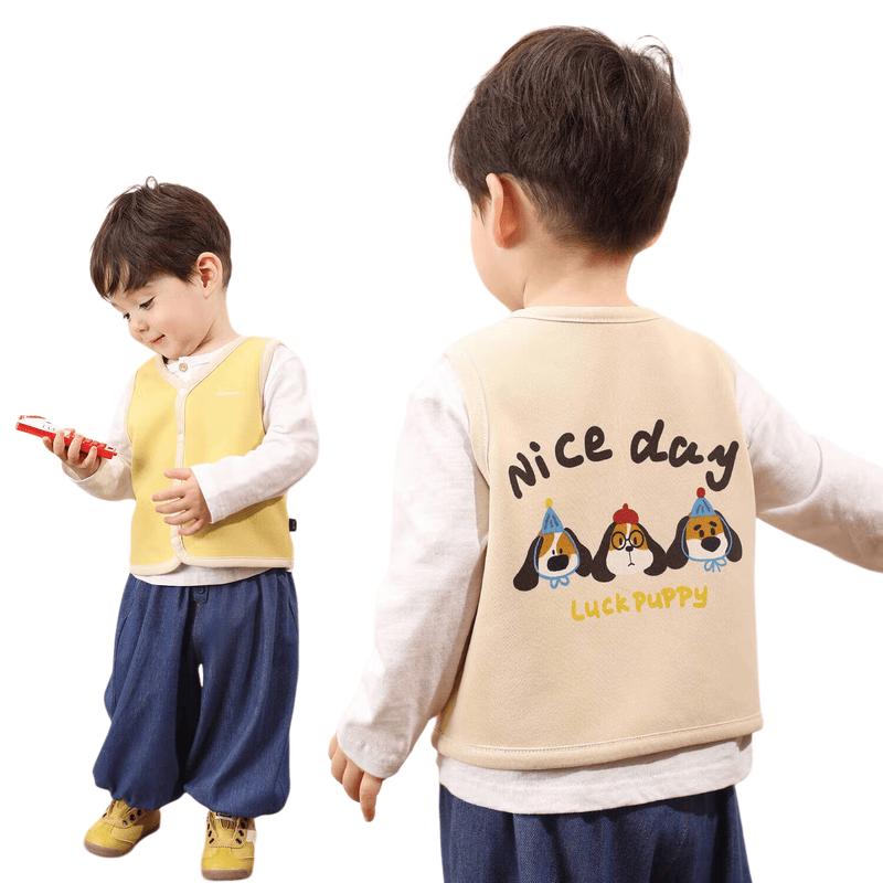 LUSON Little O Dad Winter Knitted Vest for Infants & Toddlers 90