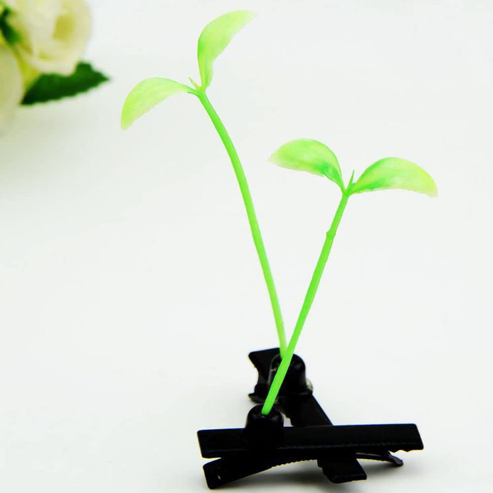 1 Set of 9 Sprout Clips Plant Hairpin Leaf Hair Clip Mushroom Hair Accessories Bean Sprout Hair Clip Mushroom Clips Mushroom Hair Clips