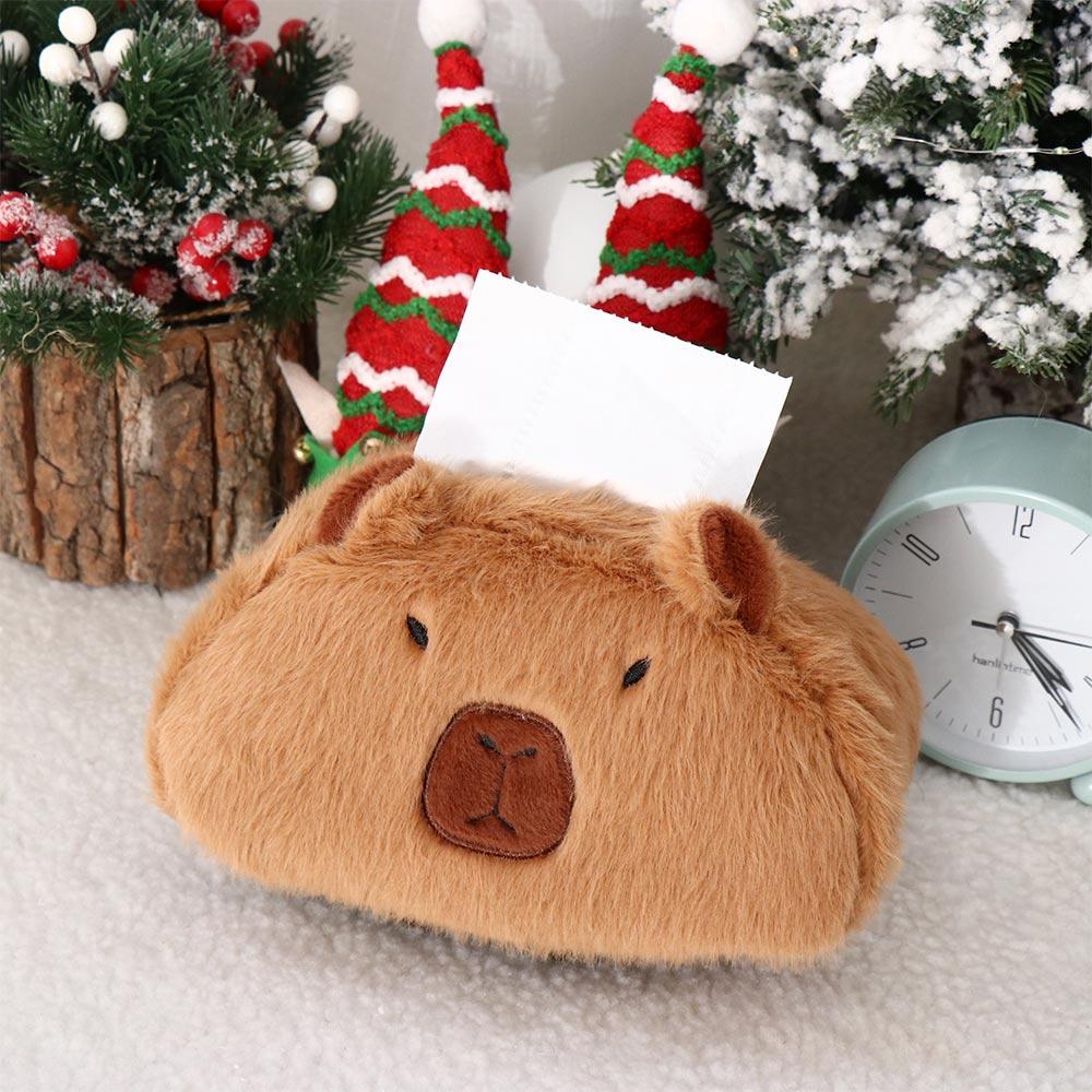 

Capybara Capybara Car Paper Box Plush Car Backseat Hanging Tissue Bag Home Decoration Capybara