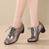 British Style Spring Women Pumps Round Toe Strange Heels 5cm Lace Up Soft Casual Office Lady Shoes Soft-soled Dancing Sneakers