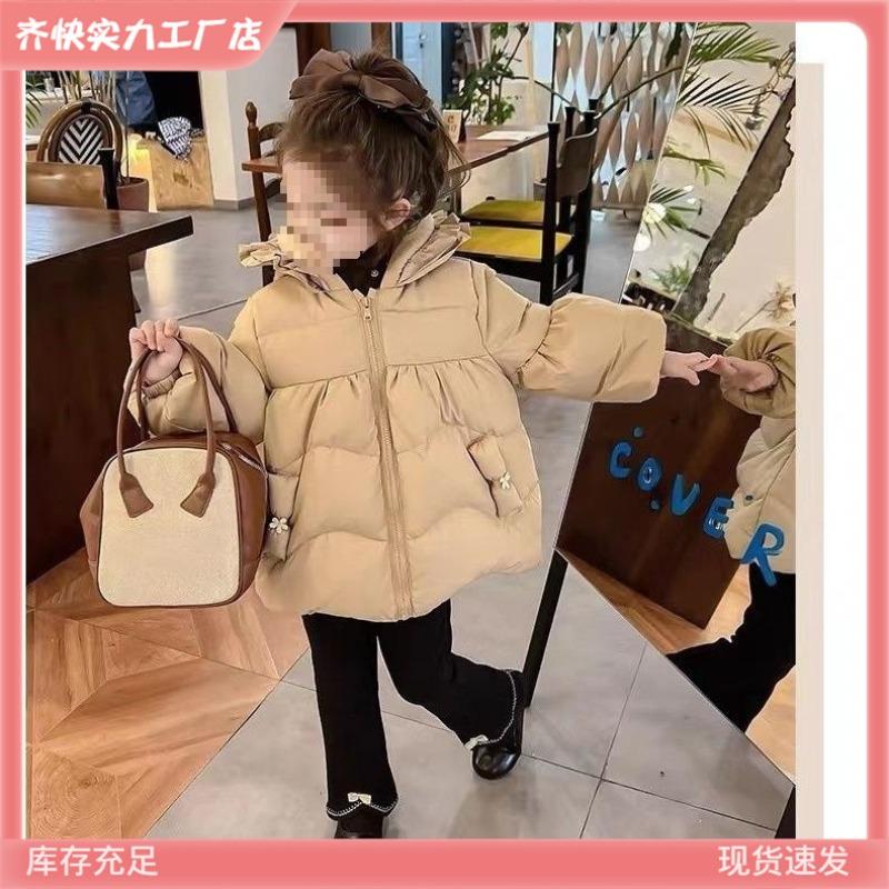 Girls' winter padded clothes, new little girls' winter padded jackets, girls' baby thickened jackets, children's trends