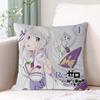 Pillow Cover Emilia (Re:Zero) Decorative Pillows For Sofa Cushion Covers Home And Decoration Luxury Living Room Decoration Throw