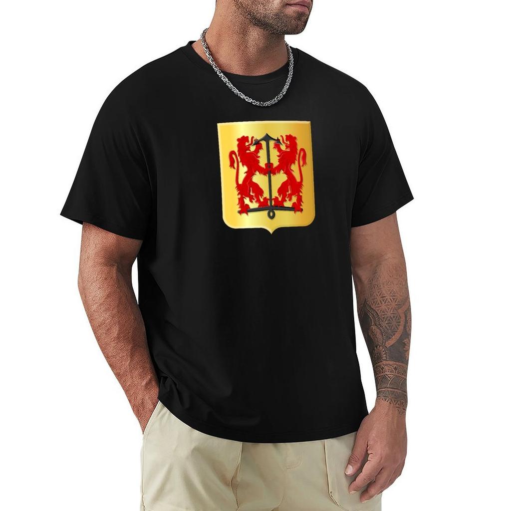 Texel Coat Of Arms Netherlands Tshirt Trendy Casual Short Sleeve Shirt