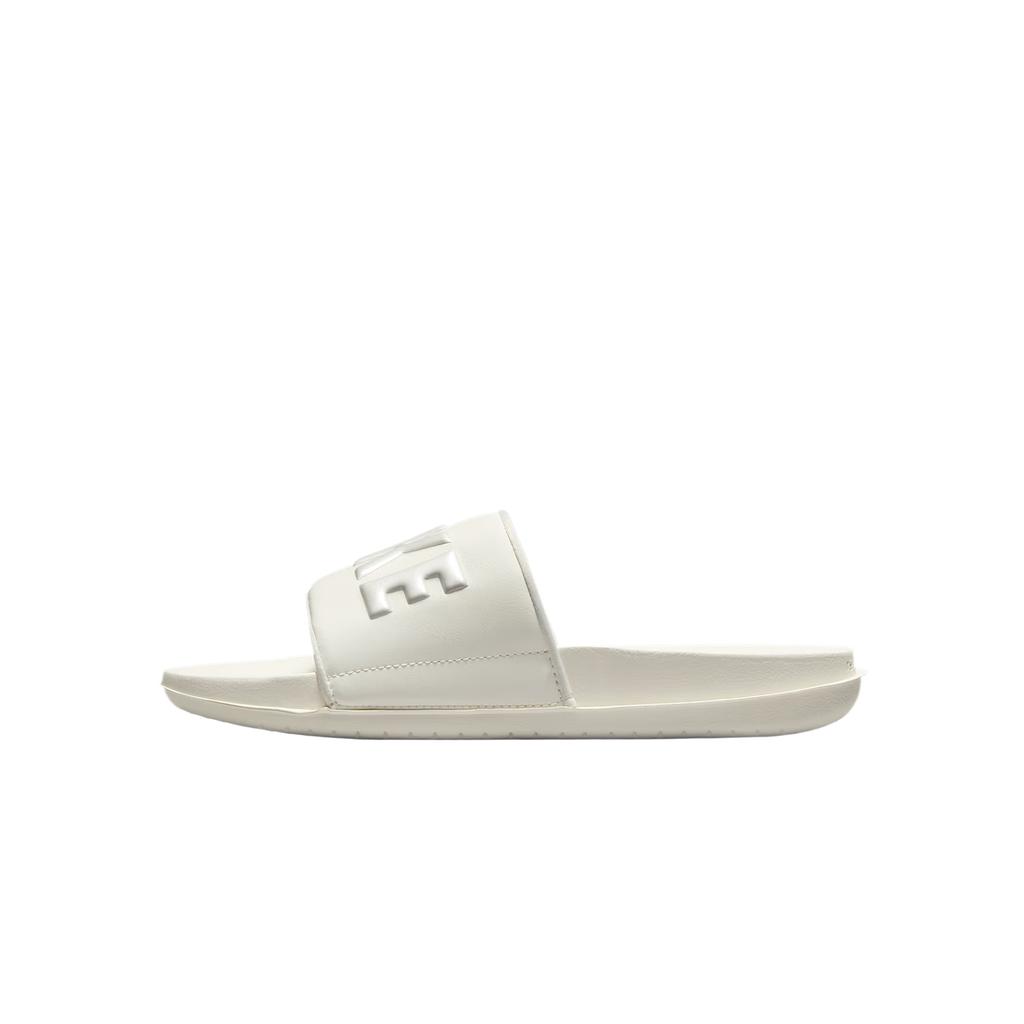 Nike Offcourt Comfortable Fashion Casual Versatile Slide Sandals Women Footwear White Metallic-Silver BQ4632-113
