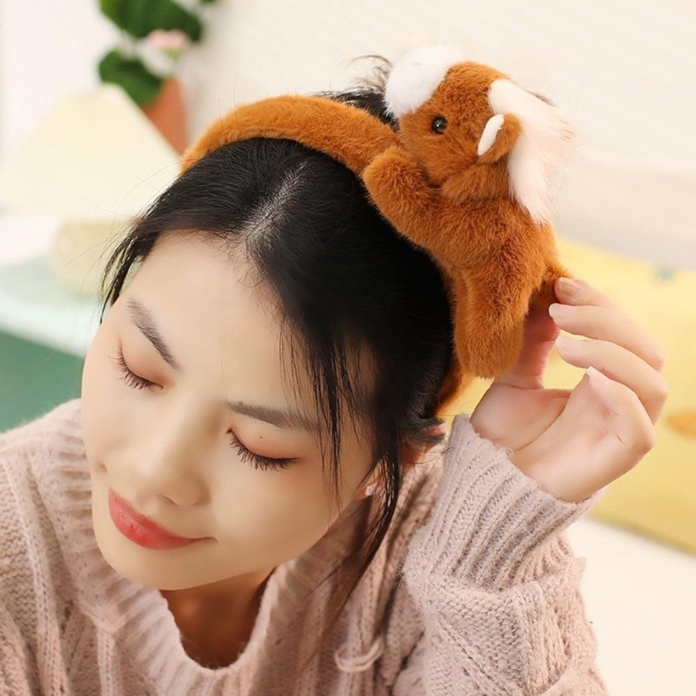 Pony Horse Hair Hoop Mascot New Year Headpiece Creative 2026 New Year Headband Children