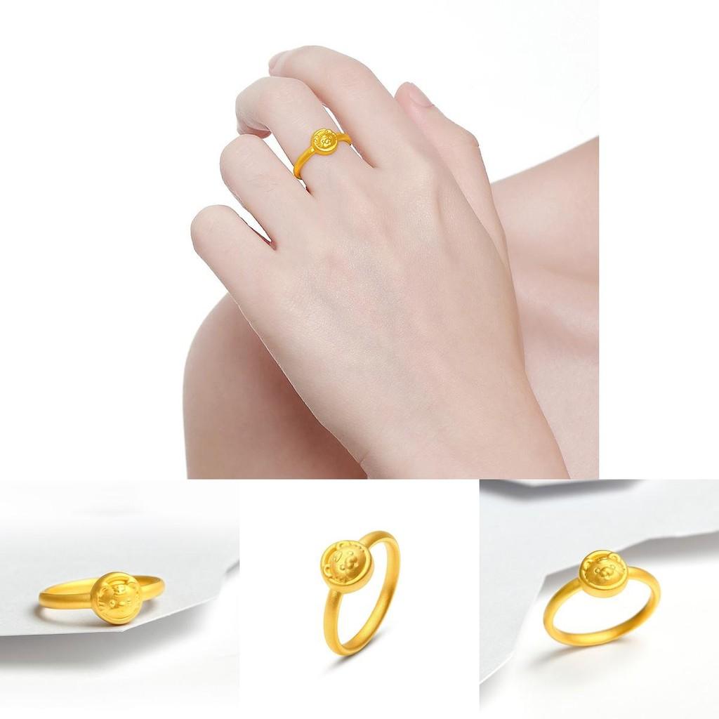 Elegant Open Design Vietnamese Tiger Ring Made From Luxurious Gold-plated Brass For Ladies