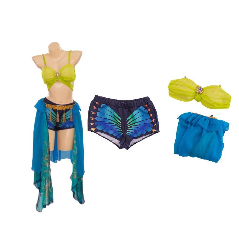 

Britney Halloween Spears Cosplay Attire Spandex Chiffon Role Play Gatherings XS