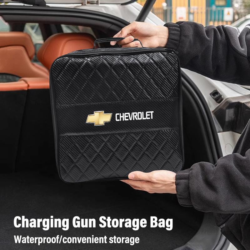 Ladekabel-Aufbewahrungstasche Organizer-Box für Auto-Innenraum Für Chevrolet Spark Captiva Cruze Tracker Epica Nubira Malibu