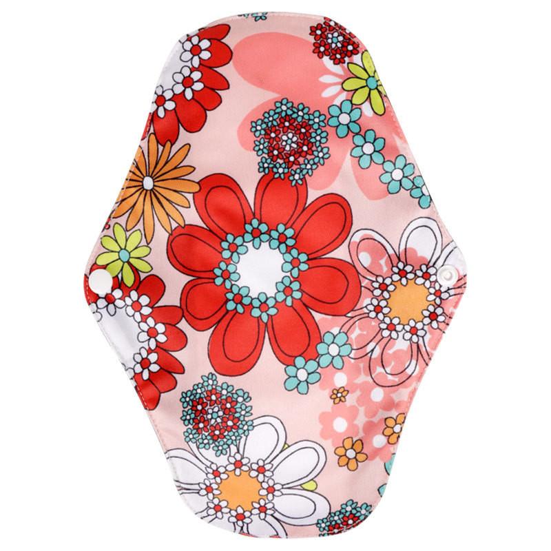 Sanitary Reusable Towels Pads Women Bamboo Cloth Washable Menstrual Safety Pads