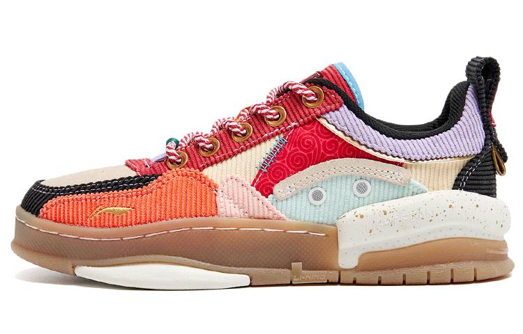 Кроссовки для скейтборда Li Ning Wave Женские Низкие Красный/Белый/Черный AGCR258-1 37