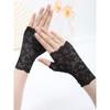 Half Finger Sun Protection Gloves Women Open Finger Driving Versatile Summer Thin Lace Elegant Sexy Breathable Scar Covering Half