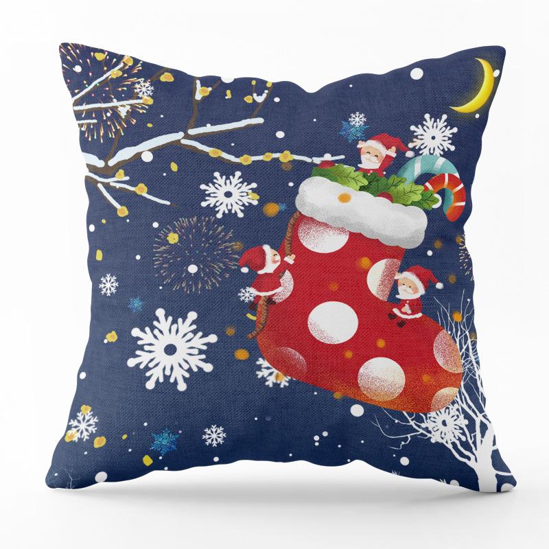 Европейский и американский Новый год Рождественская печать наволочка для дома гостиная украшение дивана наволочка 40X40CM 544₽