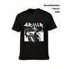 Armia Legenda Herren Heavy Metal Grafik T-Shirt | Schwarzes Band-Shirt für Konzerte, Freizeitkleidung, Maschinenwaschbar, Normale Passform, Rundhalsausschnitt, Leichte Dehnbarkeit
