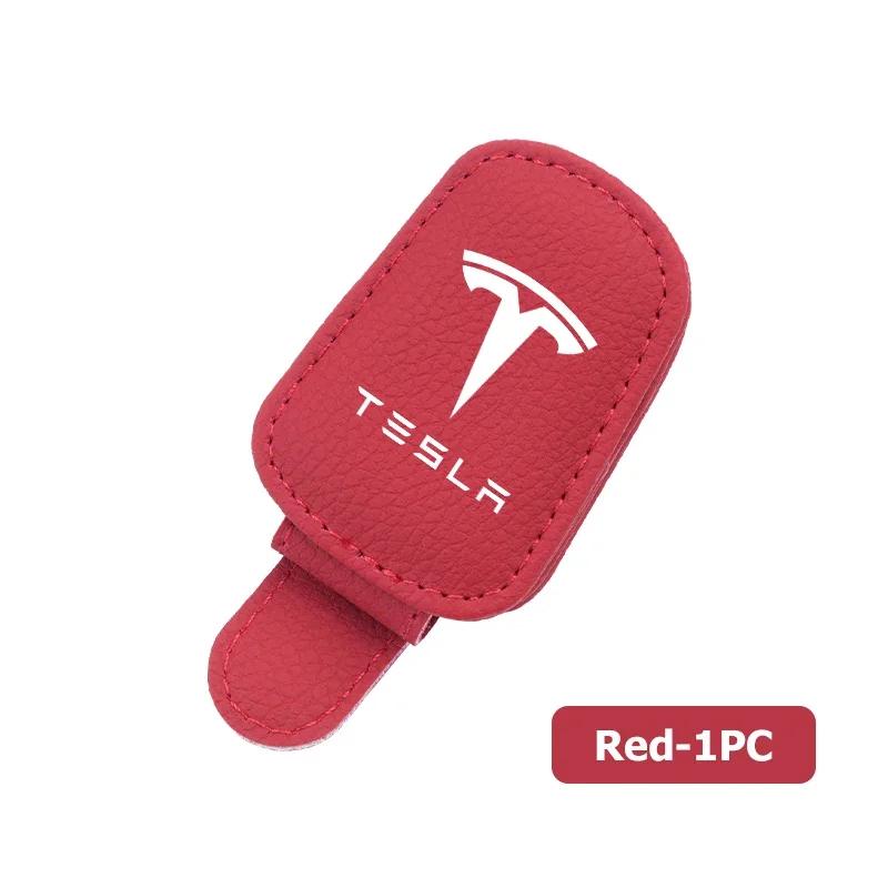 

Car Sticker 2025 New Tesla Car Sun Visor Glasses Hanger Minimalist Card Sunglasses Clip For Tesla Model 3 Y S X 2021 Roadster Cy