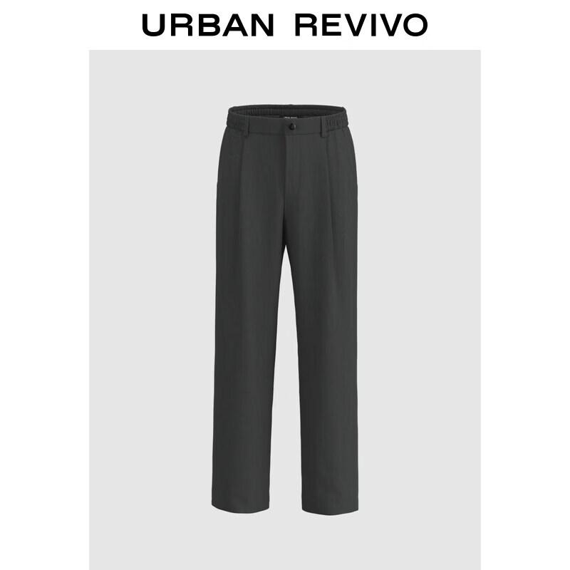 Men s Textured Pleated Straight-Leg Pants 34