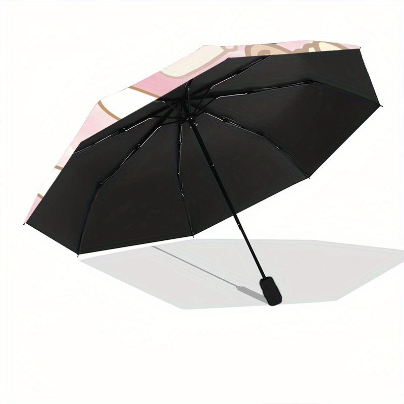 Cinnamoroll Durable Cartoon Folding Umbrella, Portable 3-Fold Compact Umbrella for Men and Women, Suitable for Travel or Daily Use.Y022