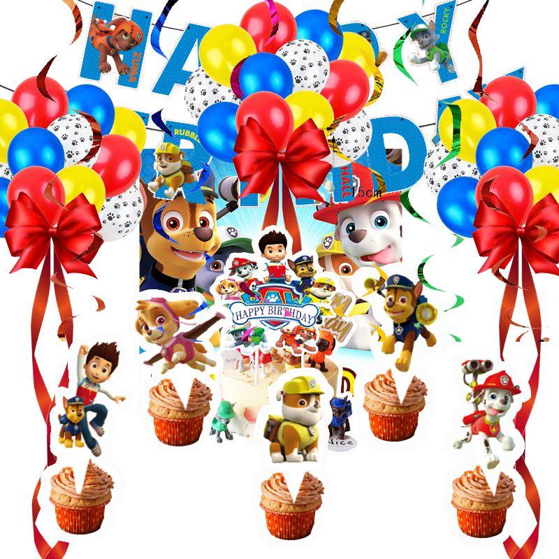 Fournitures de fête en papier Pat' Patrouille vibrantes pour les célébrations d'anniversaire d'enfants