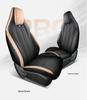 Haoyue PRO 5-Seat Full Leather Car Seat Cushion Cover - Universal for All Seasons