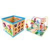 Wooden Baby Activity Cube Toy Multifunction Bead Block 8 In 1 Kids Activity Cube Educational