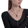 Retro Fashion Y2K Dark Gothic Punk Rose Cross Thorn Earring Unisex Piercing Ear Needle  Jewelry Accessorie Pendant Necklace
