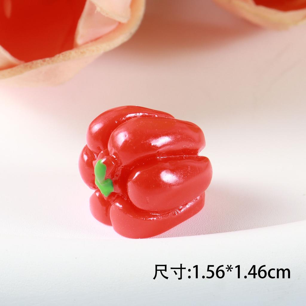 10 STÜCKE Miniatur Gemüse Serie Simulation Essen Spielen DIY Creme Kleber Handyhülle Schlüsselanhänger Haarschmuck Harzzubehör