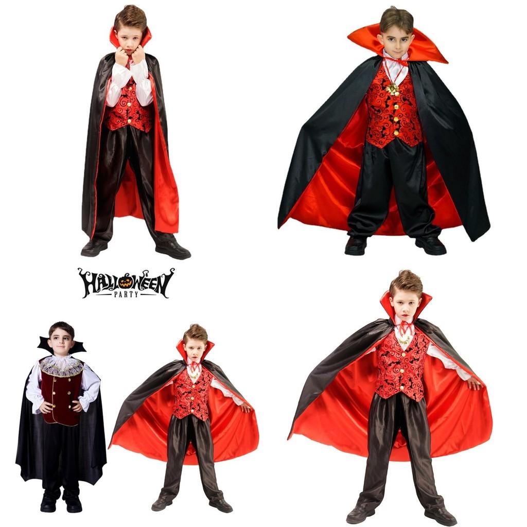 Kids Boys Royal Vampire Dracula Halloween Costume For Unforgettable Parties