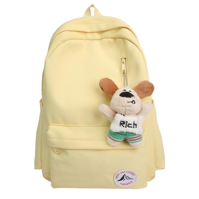 Nylon College Style Backpack For Women And Men With Breathable Air Cushion Straps For Travel And School