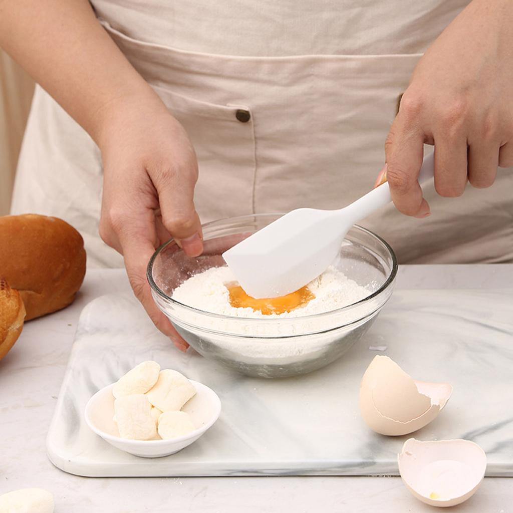 4 pcs White Silicone Kitchen Cooking Utensils Set