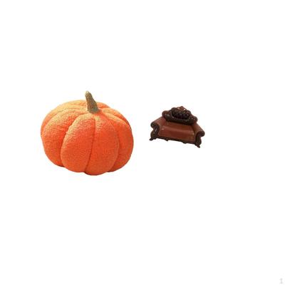 Halloween Pumpkin Sofa Cushion Miniature Chair Model Decorative Pillow for Bedroom Micro Landscape