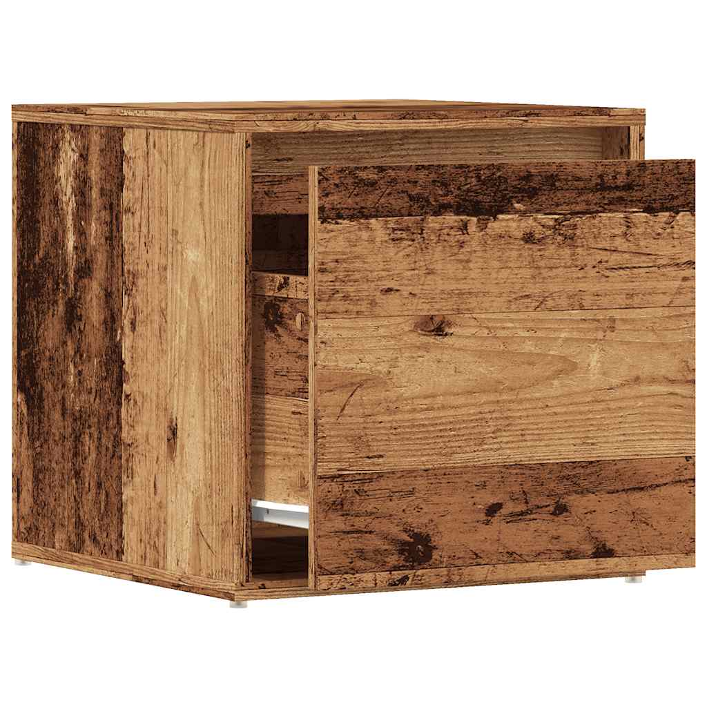 Drawer Box Rustic Wood Style 40.5 X 40 X 40 Cm Engineered Wood