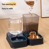 1.2L/1.5L Pet Automatic Feeder Plastic Large Capacity Cat Dog Water Dispenser Feeder Set 3 Colors 2 Styles