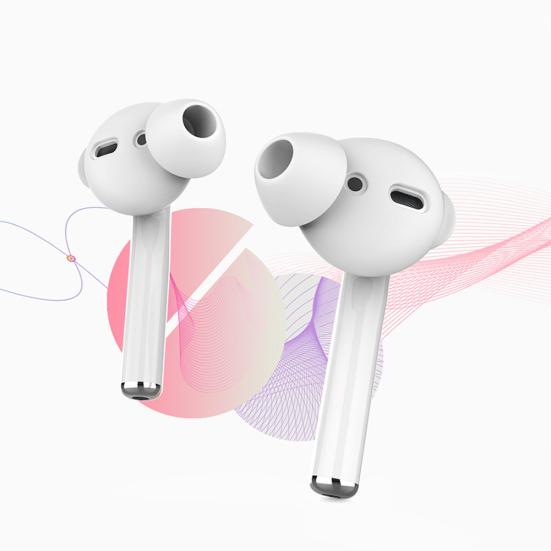 3 Pairs Silicone In-Ear Earbuds Cover Eartips with Storage Box for Air-Pods 1 2