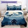 The Elder Scrolls Pattern Bedding,Quilt Set Quilt Cover Pillowcase Home Birthday Gift (1*duvet Cover+2*pillowcase,without core)XSJT0917462