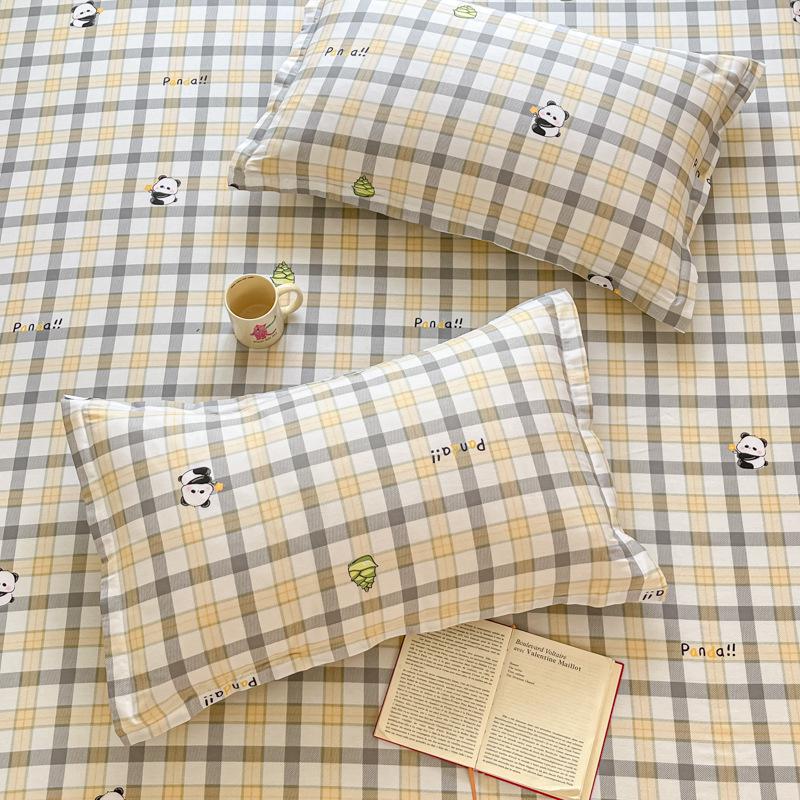 Cotton Pillowcases: Pure Cotton, Simple Style for Home, Dorms, Single & Double Rooms (Single/Pair)