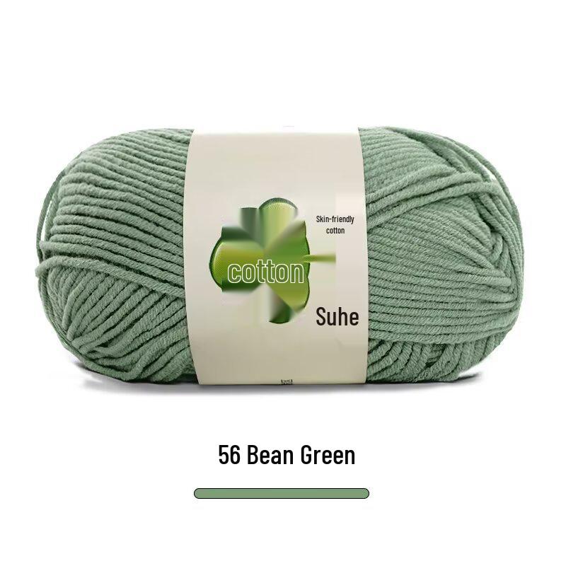 Combed Milk Cotton 5-Strand Yarn Pack for Hand-Knitted Scarves, Medium Thick, DIY Blanket Knitting, Crochet Material.