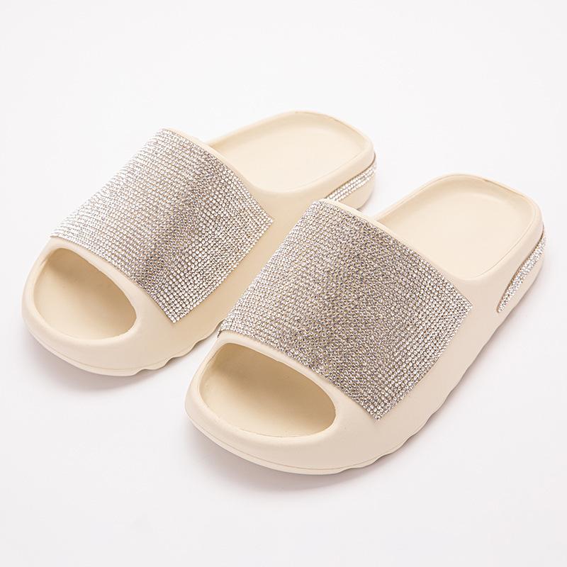 

Comfortable, Soft-soled, Stylish Men s and Women s Shoes, Rhinestone-embellished, Sparkly Platform Sandals/slippers 36-37