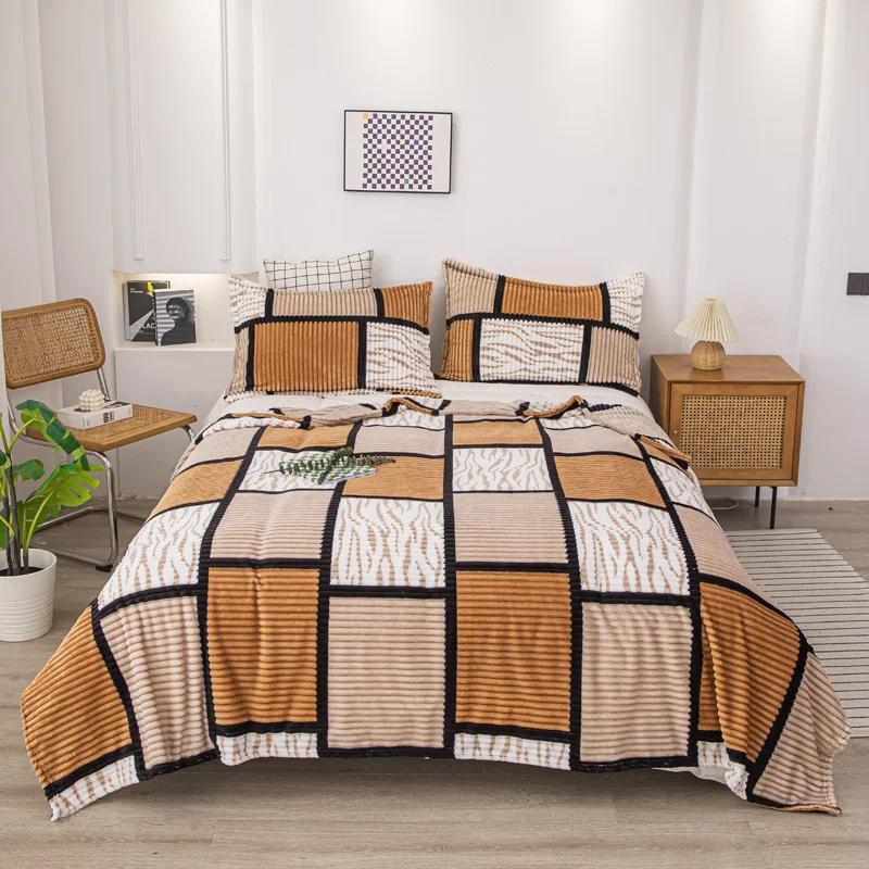 Flannel sheets, warm milk duvet, single and double sided fleece blankets, summer thin blankets, cover blankets