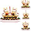 Beautiful Resin Christmas Reindeer Ornaments Set Of Handcrafted Holiday Decor Items