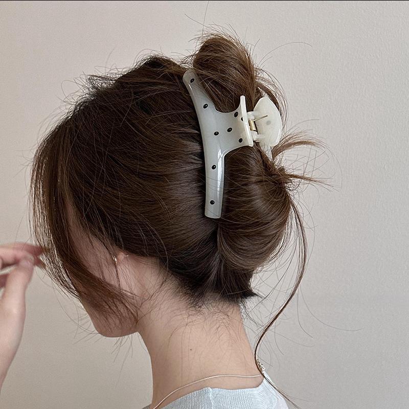 

Волна Точка Крупные Заколки-крабы для волос Женские Девичьи Простые Пластиковые Большие Зажимы для волос Барретты Заколки Аксессуары для волос Мода