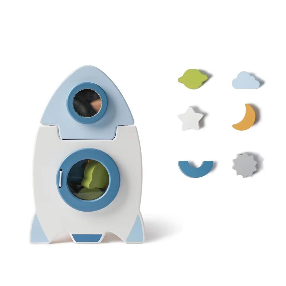 

Busy Board Baby Wooden Stacked Toy Shape Cognitive Toddler Wooden Space Toy Fine Motor Training 1set