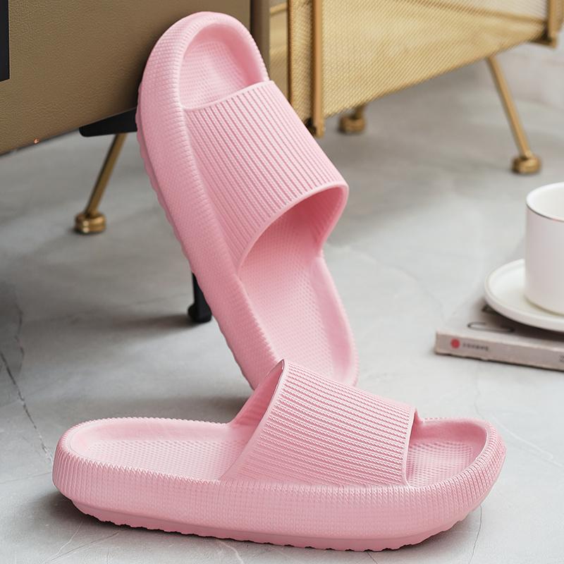 Módní Smile Pop Domácí pantofle pro muže Protiskluzové Koupelnové sprchové pantofle Jednoduchý styl Venkovní Prodyšné Platformové sandály Dámské