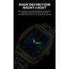 BINBOND B355 Stainless Steel Men Watch Top Quailty Luxury Push Button Hidden Clasp Waterproof Luminous Date Week Sport Men Watch