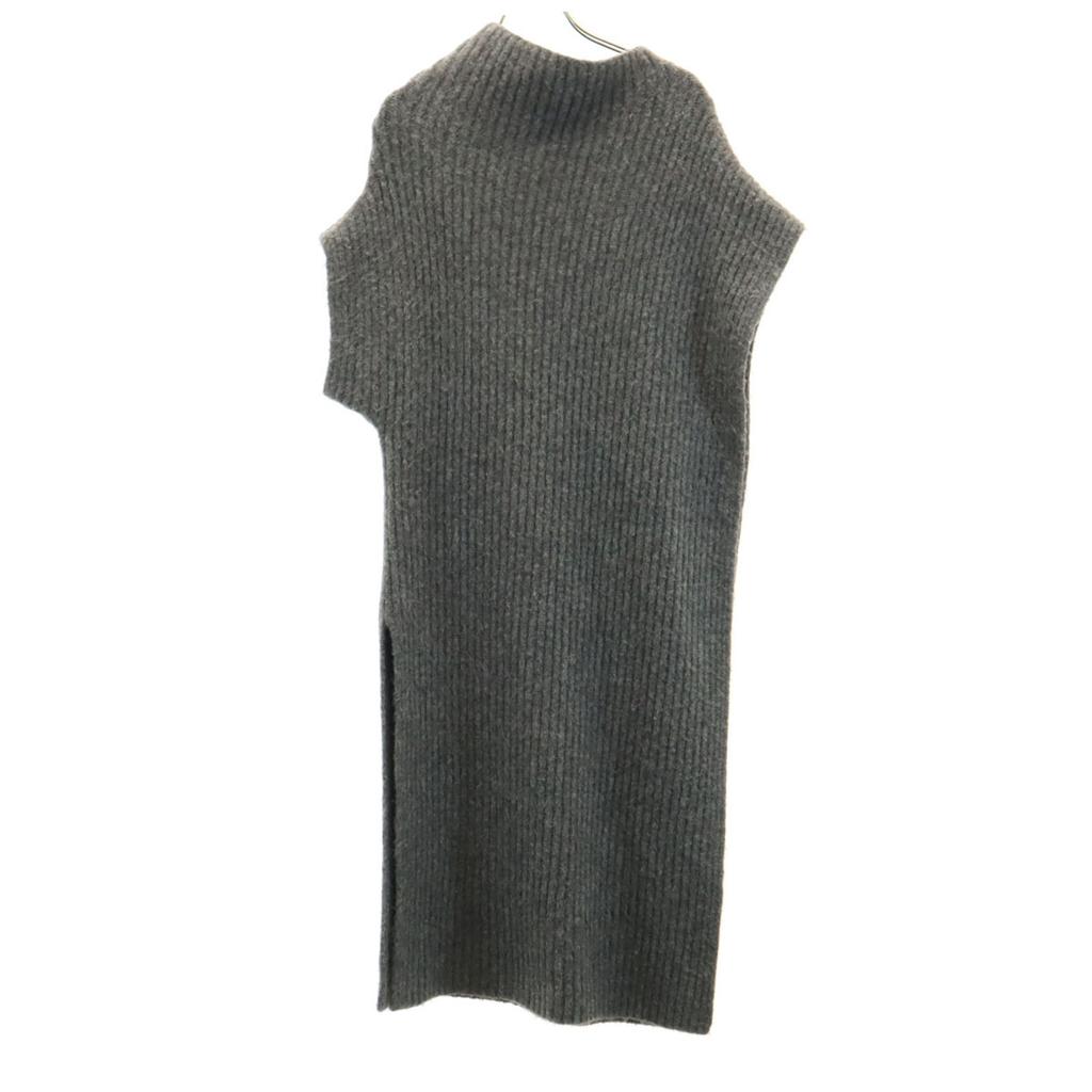 MAISON SPECIAL French sleeve Long Cape knit FREE gray Women Used